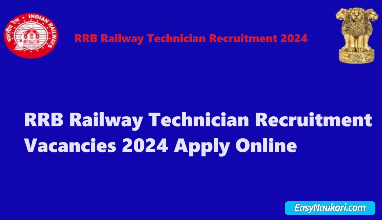 Rrb Railway Technician Recruitment Vacancies 2024 Apply Online New